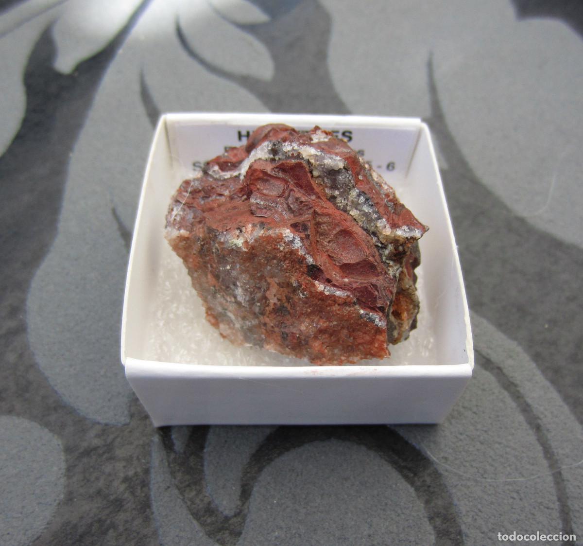 Coleccionismo de minerales: MINERAL HEMATITES MINERALES EN CAJA 4X4 CM