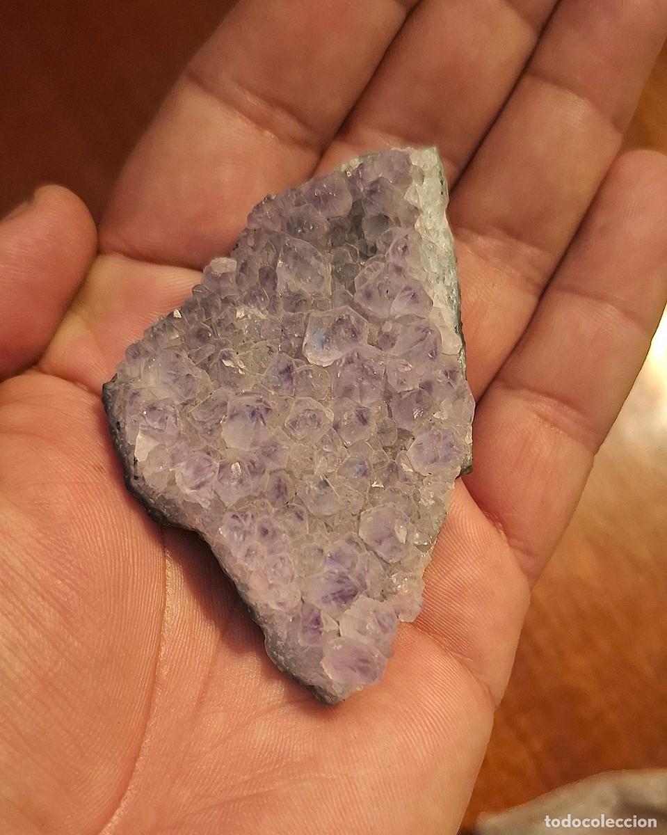 Coleccionismo de minerales: Mineral Drusa de Amatista Natural - Cristales Violetas de Colecci&oacute;n