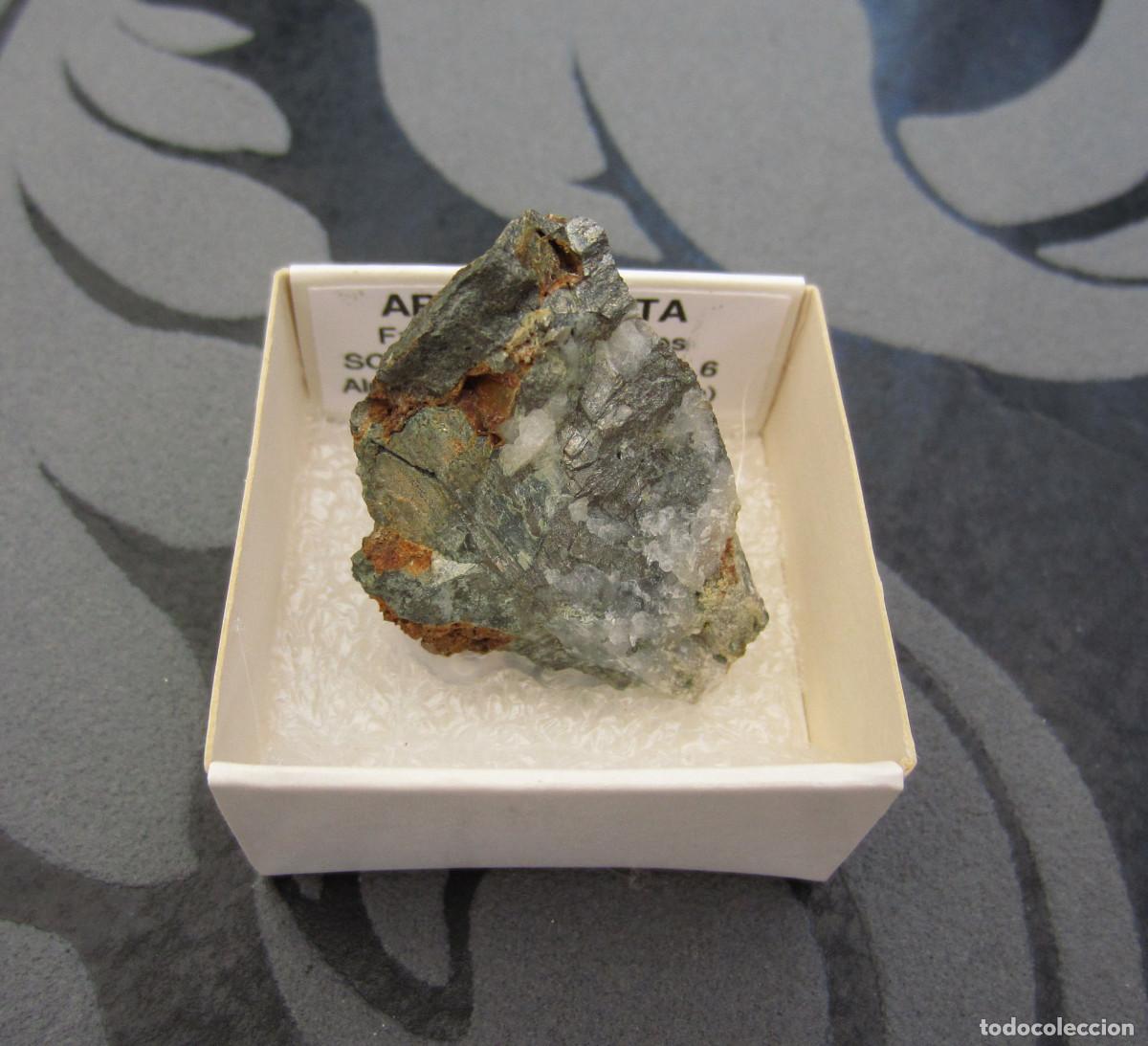 Coleccionismo de minerales: MINERAL ARSENOPIRITA MINERALES EN CAJA 4X4 CM