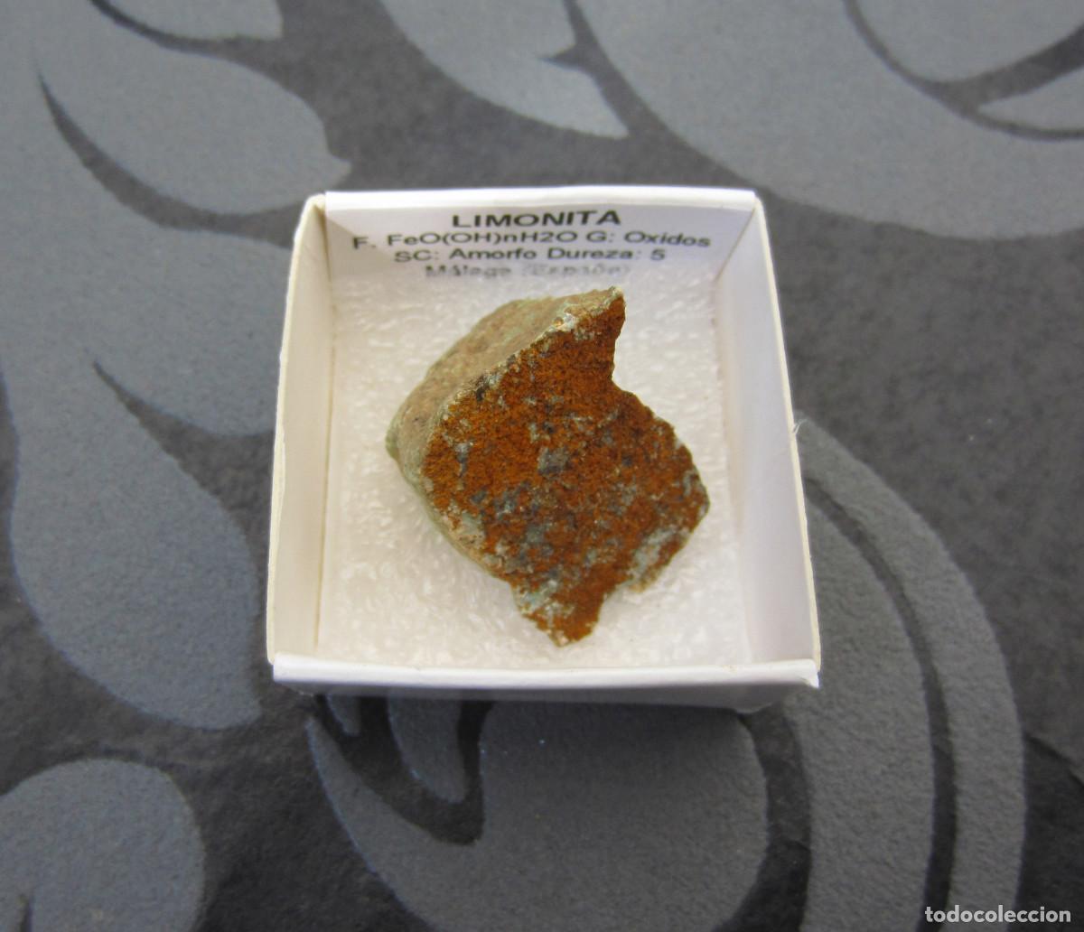 Coleccionismo de minerales: MINERAL LIMONITA MINERALES EN CAJA 4X4 CM