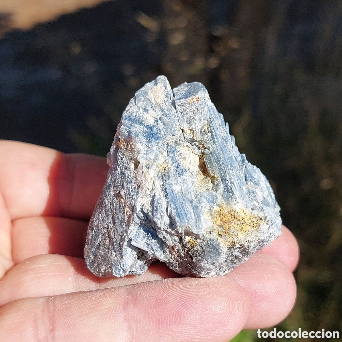 Coleccionismo de minerales: Mineral Cianita Azul de Nepal