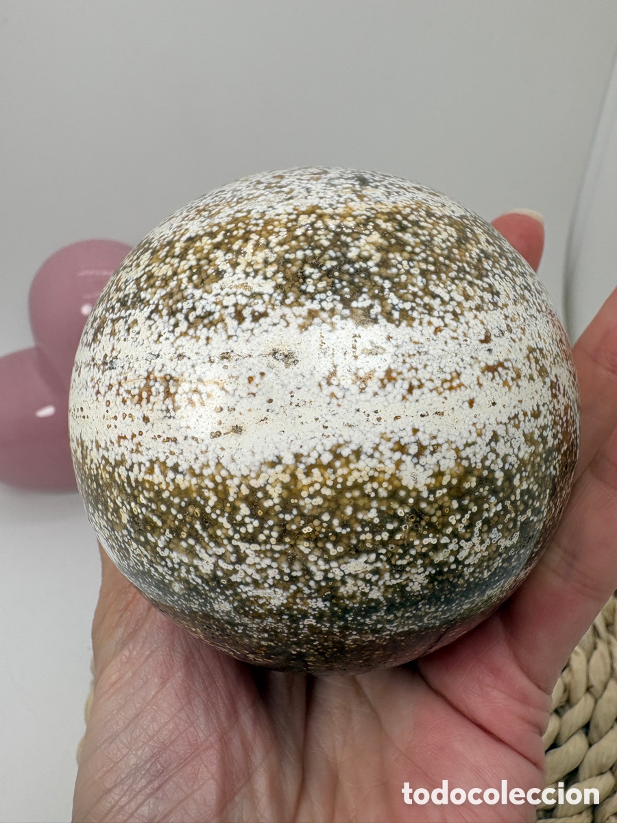 Coleccionismo de minerales: Esfera de jaspe oceano - Foto 5