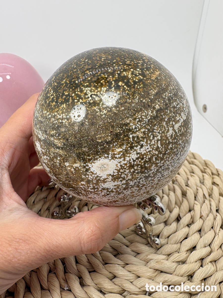 Coleccionismo de minerales: Esfera de jaspe oceano - Foto 7