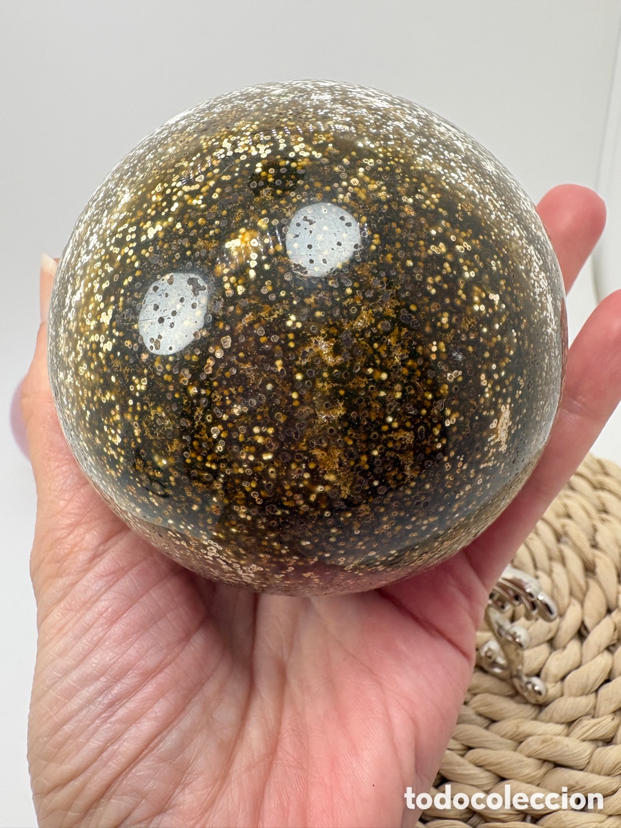 Coleccionismo de minerales: Esfera de jaspe oceano - Foto 11