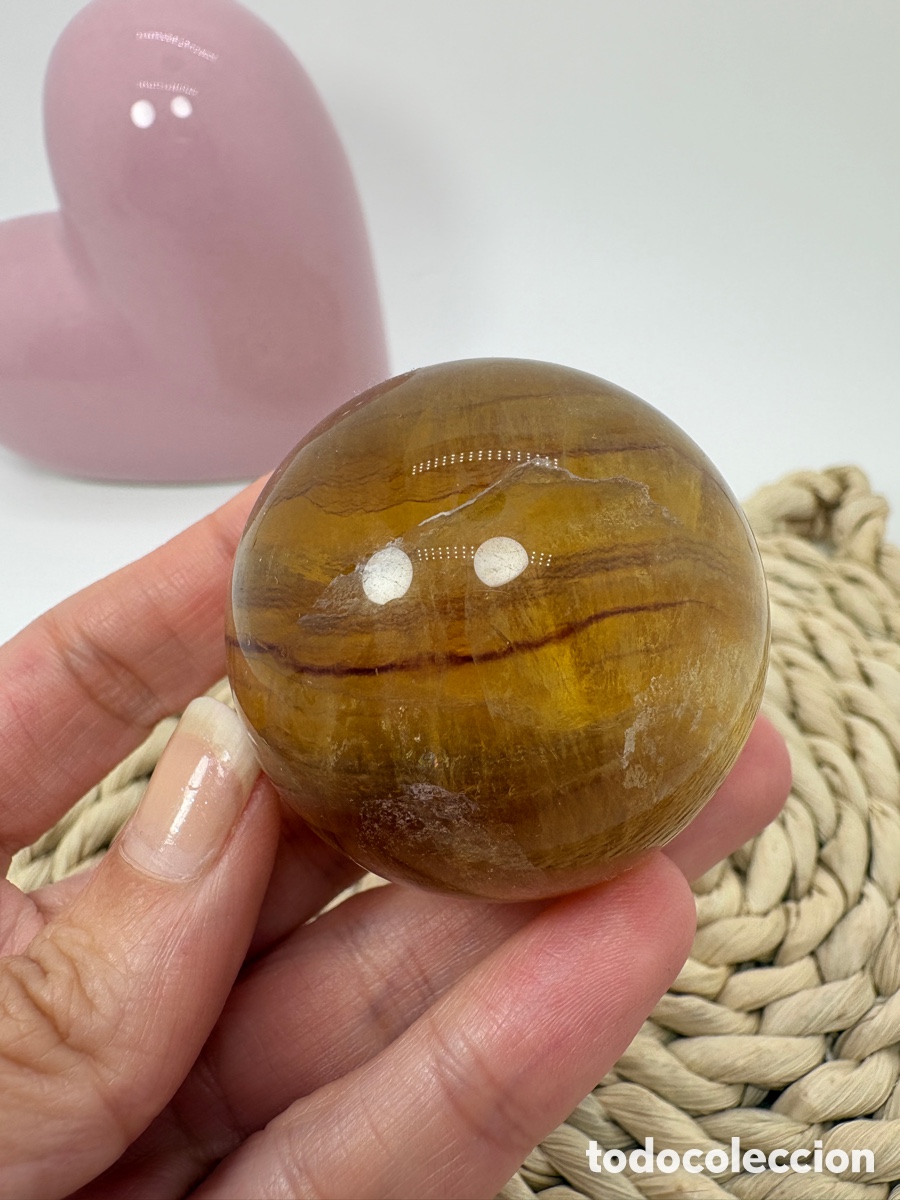 Coleccionismo de minerales: Esfera de fluorita natural
