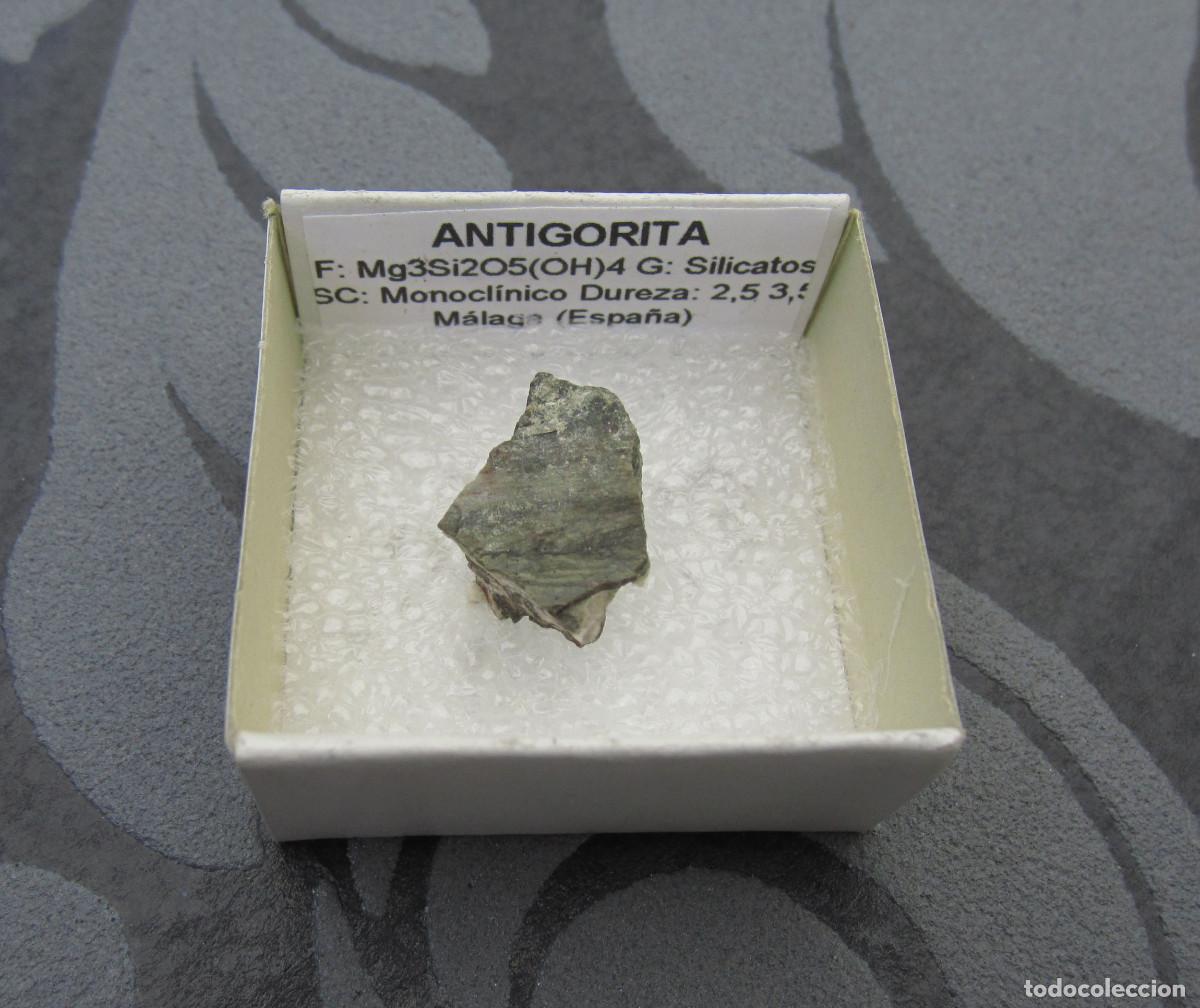 Coleccionismo de minerales: MINERAL ANTIGORITA MINERALES EN CAJA 4X4 CM