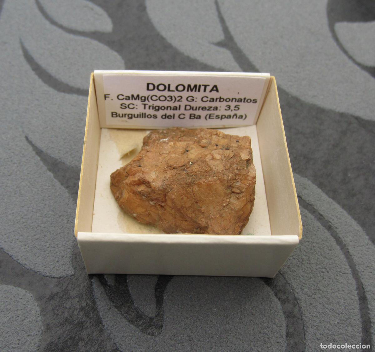 Coleccionismo de minerales: MINERAL DOLOMITA MINERALES EN CAJA 4X4 CM