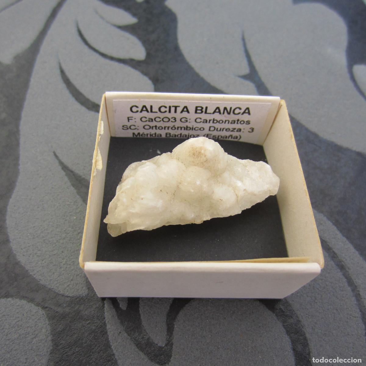 Mineral collecting: MINERAL CALCITA MINERALES EN CAJA 4X4 CM