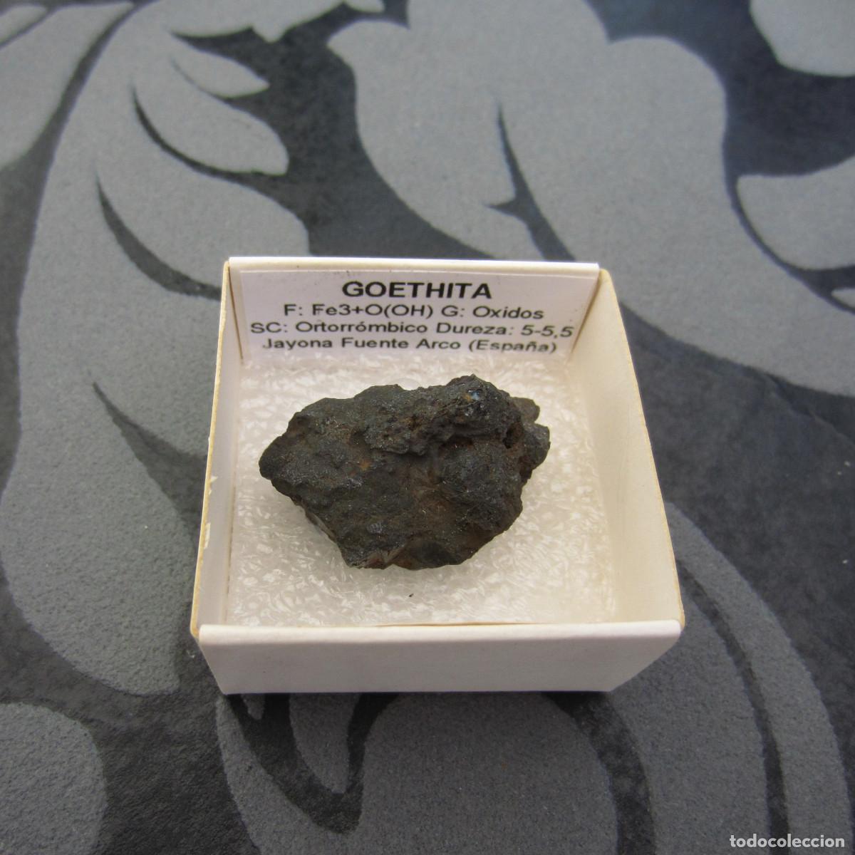 Coleccionismo de minerales: MINERAL GOETHITA MINERALES EN CAJA 4X4 CM