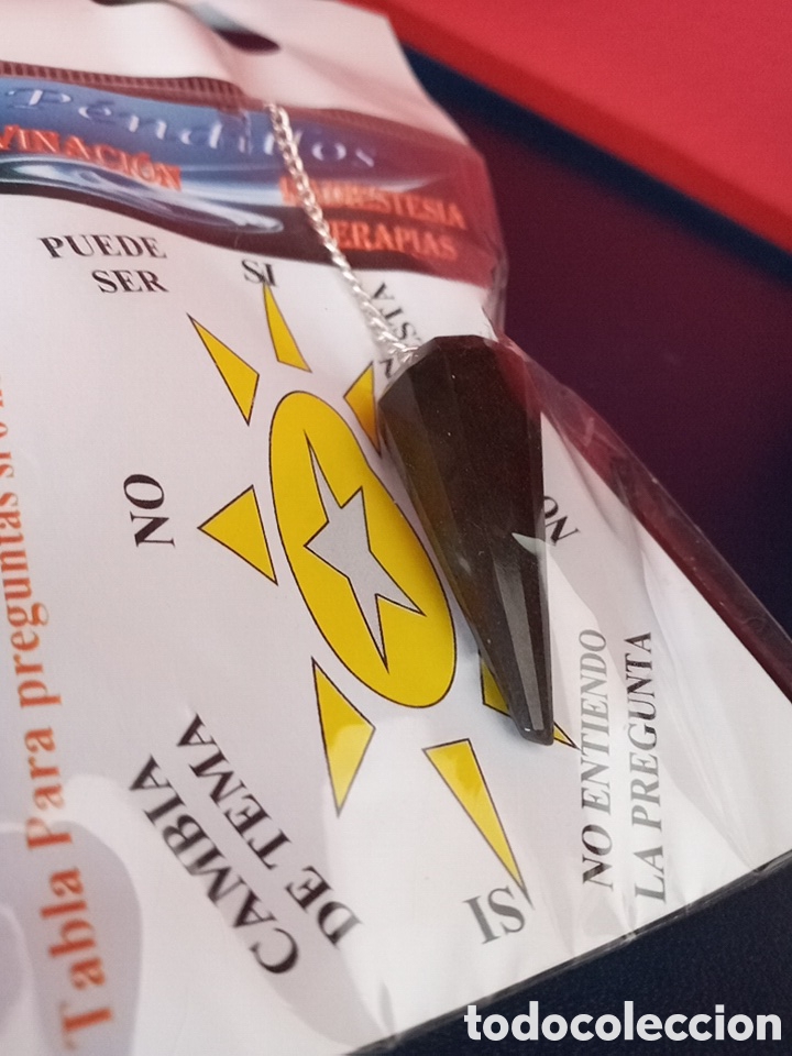 Coleccionismo de minerales: P&Eacute;NDULO DE TURMALINA NEGRA - Foto 2