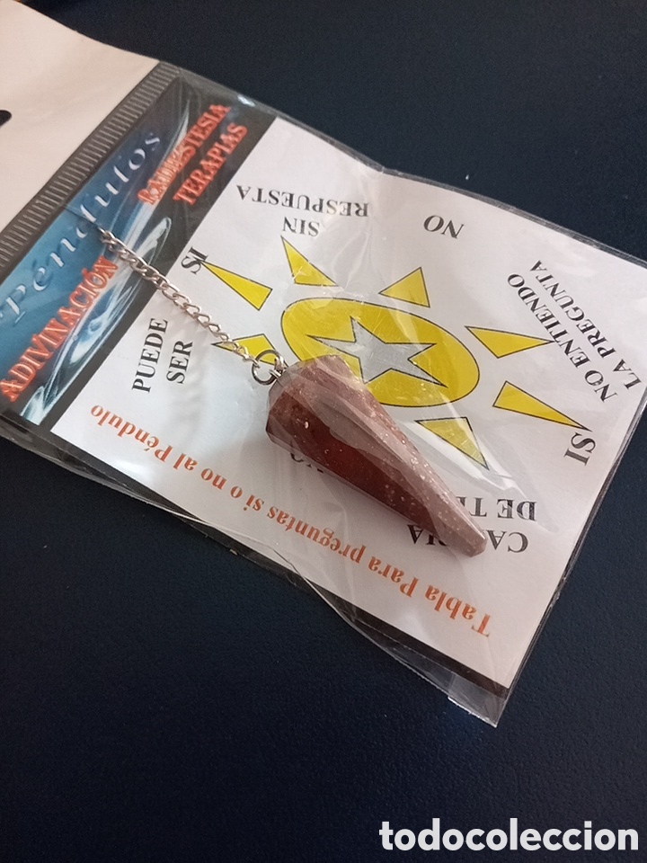 Coleccionismo de minerales: P&Eacute;NDULO DE JASPE ROJO - Foto 2