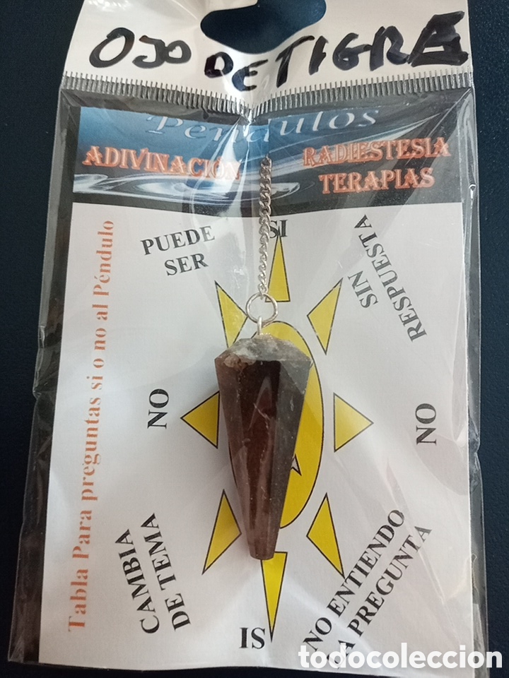 Coleccionismo de minerales: P&Eacute;NDULO DE MINERAL OJO DE TIGRE - Foto 1