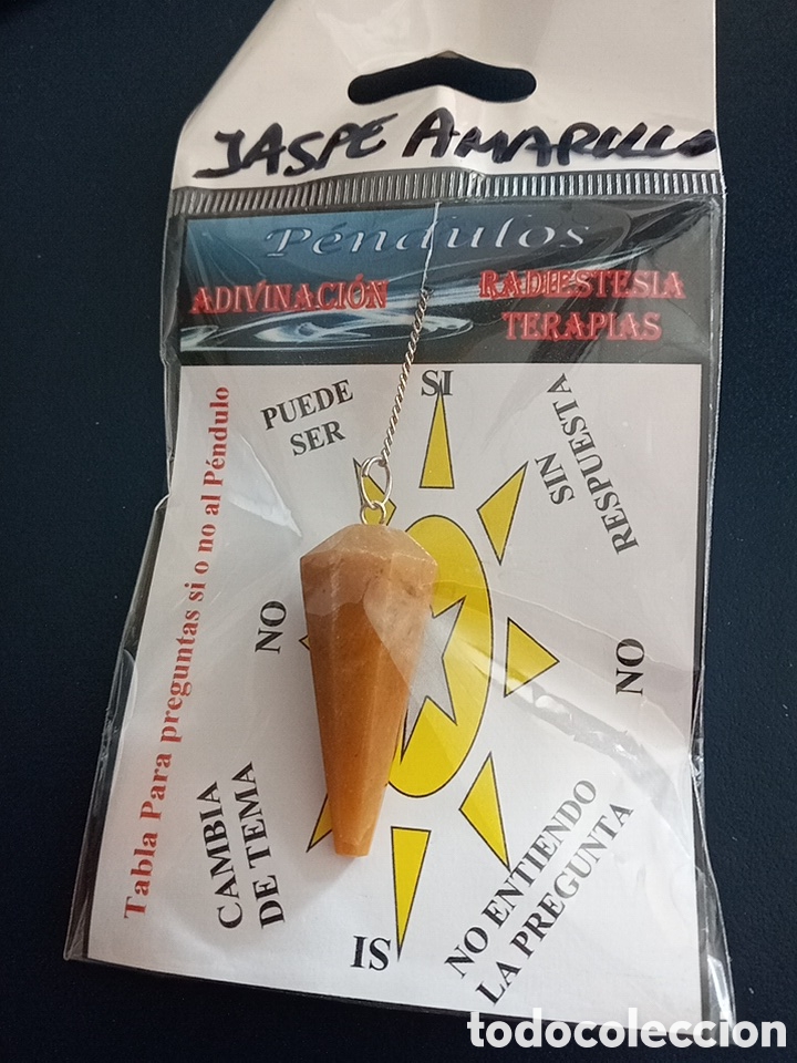 Coleccionismo de minerales: P&Eacute;NDULO DE MINERAL JASPE AMARILLO - Foto 1