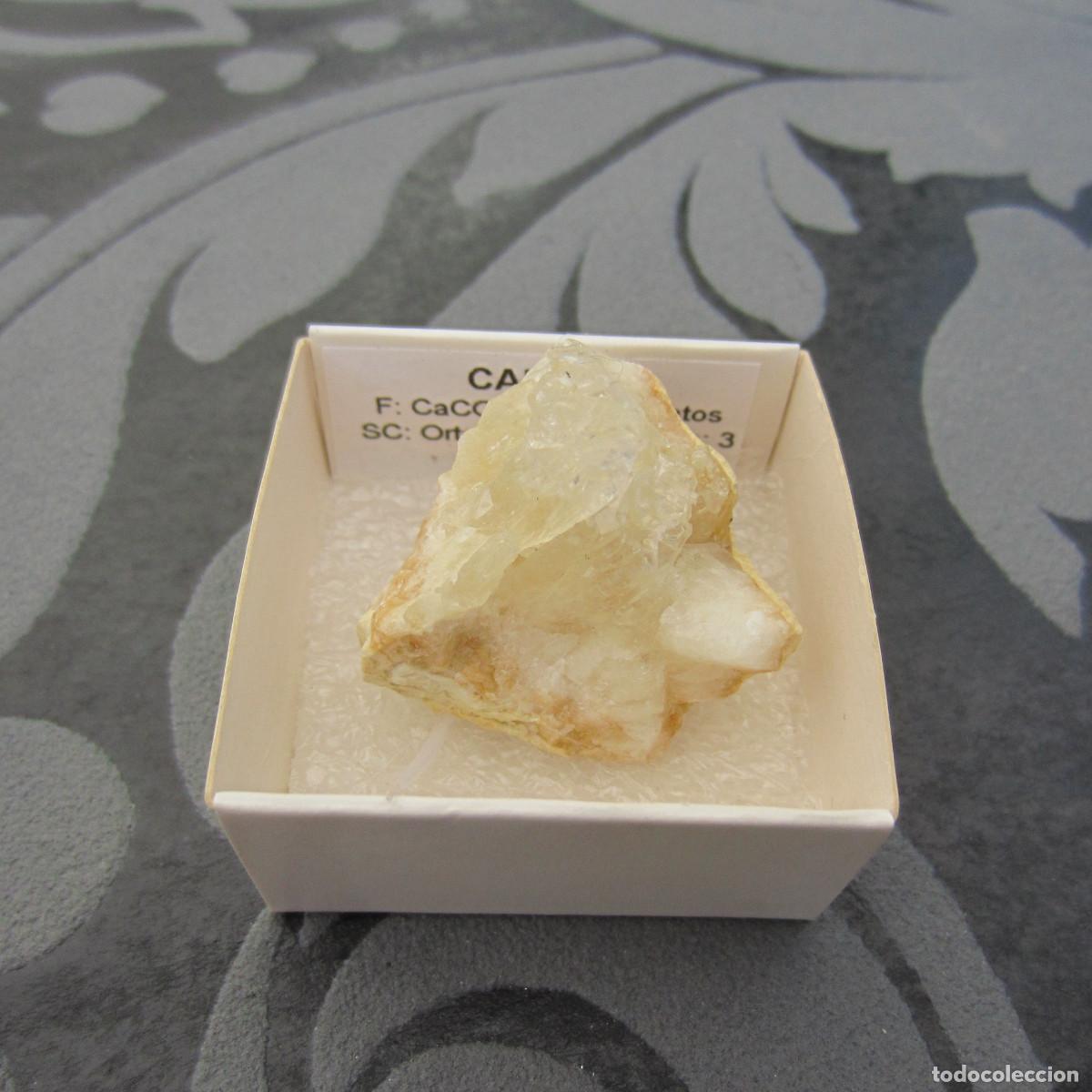 Coleccionismo de minerales: MINERAL CALCITA MINERALES EN CAJA 4X4 CM