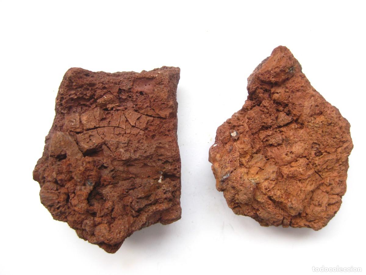 Coleccionismo de minerales: ROCA LAVA VOLCANICA ROJA