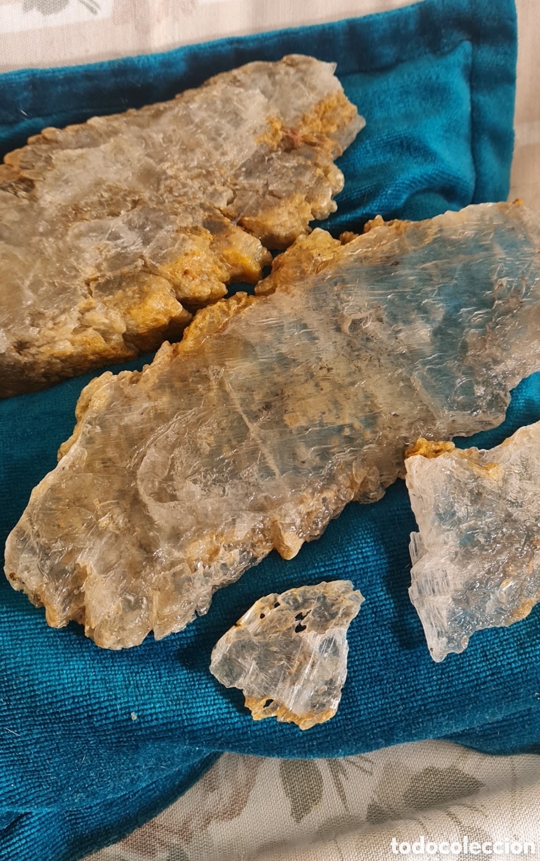 Coleccionismo de minerales: Placas de Selenita Natural Cristalina (Mineral de Colecci&oacute;n y Limpieza)