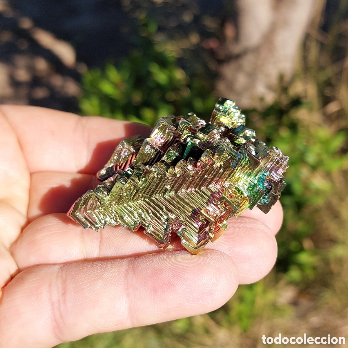 Coleccionismo de minerales: Bonito Ejemplar de Bismuto de Alemania 89g