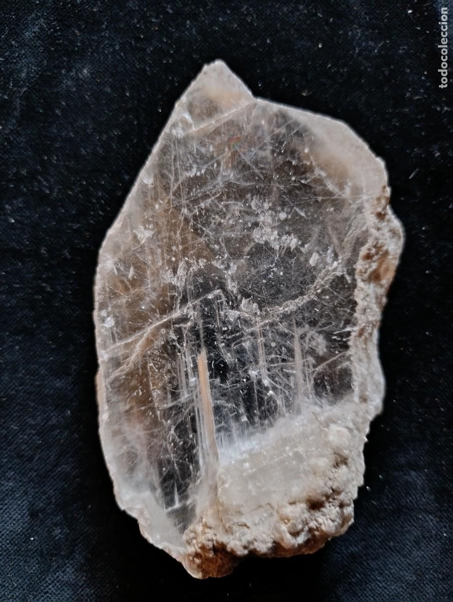Coleccionismo de minerales: Fragmento antiguo de yeso o lapis specularum romano