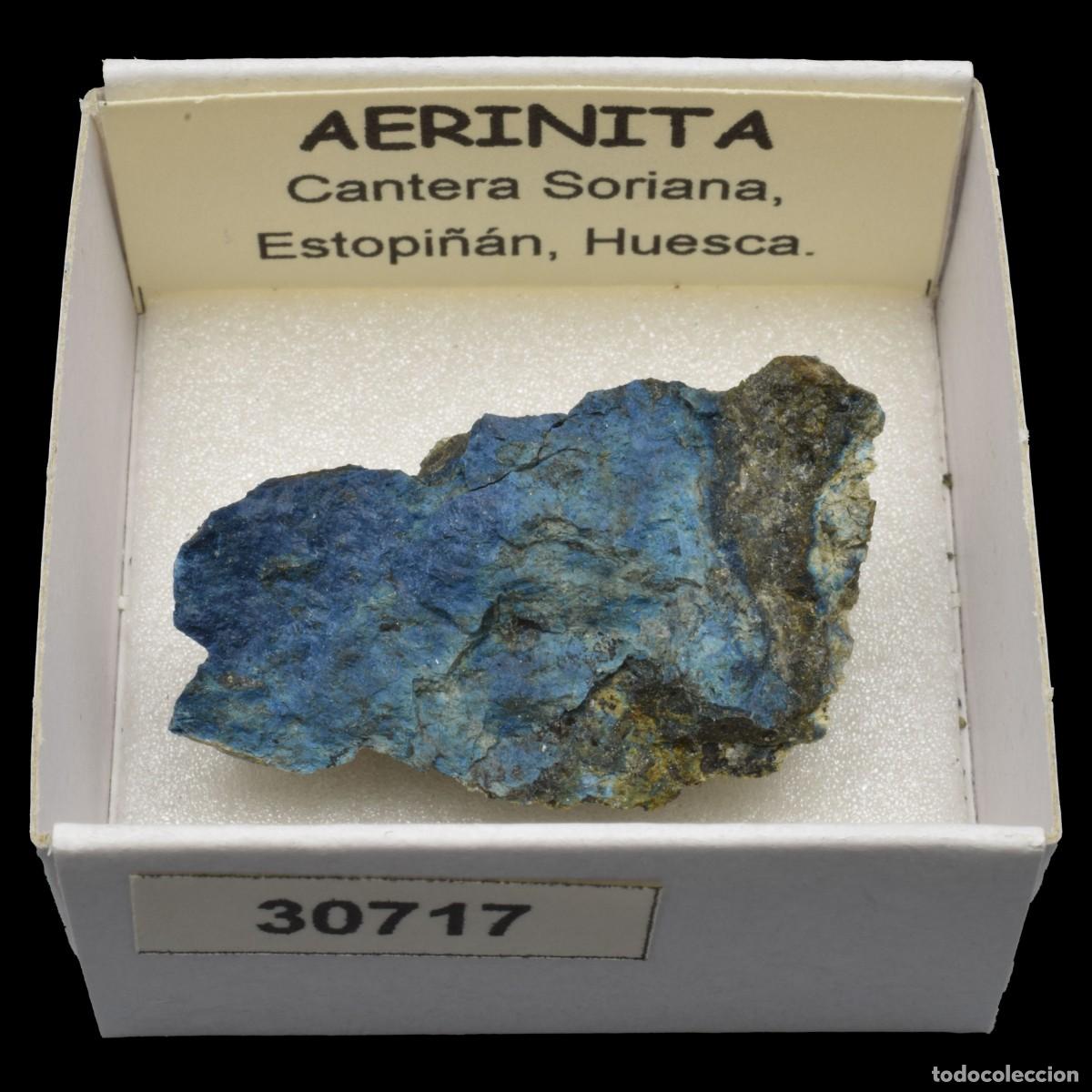 Sammlung von Mineralien: AERINITA (Cantera Soriana, Estopi&ntilde;an, Huesca, Espa&ntilde;a) #30717