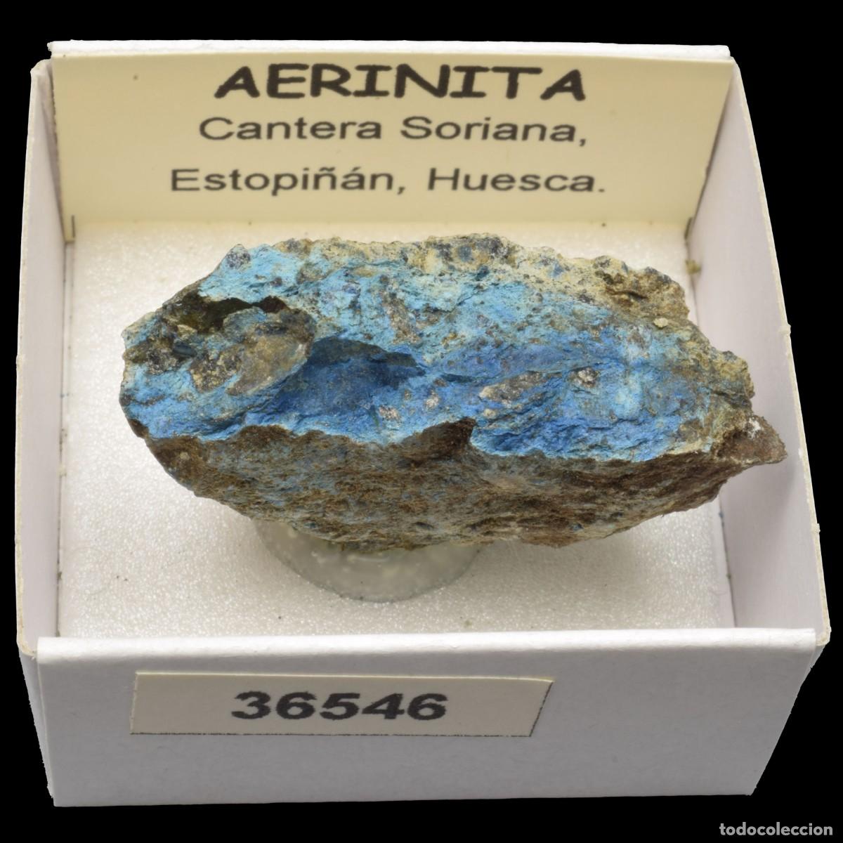 Sammlung von Mineralien: AERINITA (Cantera Soriana, Estopi&ntilde;an, Huesca, Espa&ntilde;a) #36546