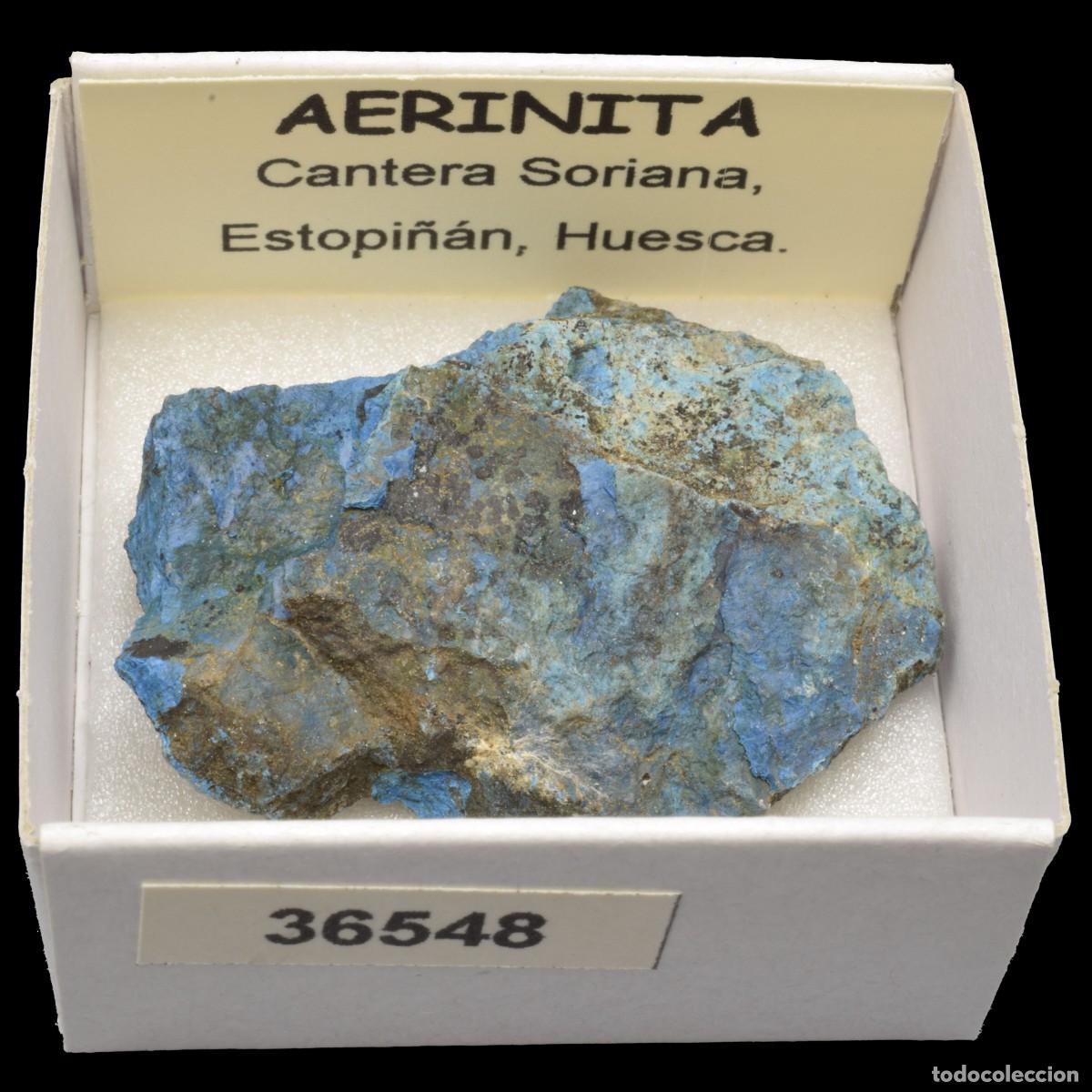 Sammlung von Mineralien: AERINITA (Cantera Soriana, Estopi&ntilde;an, Huesca, Espa&ntilde;a) #36548