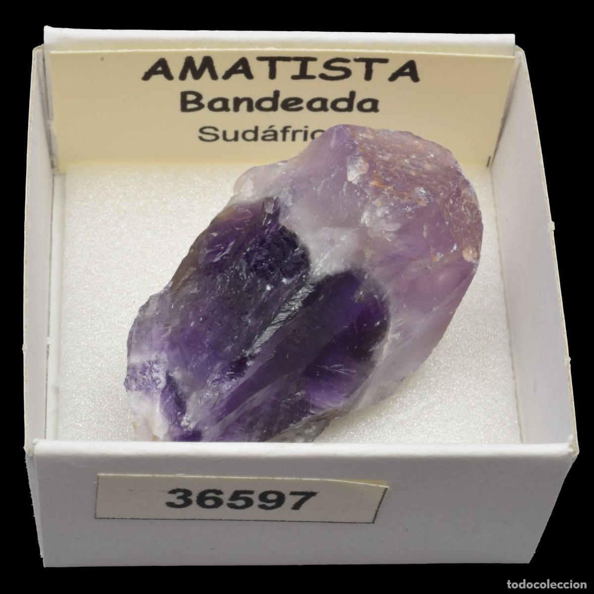 Coleccionismo de minerales: AMATISTA Bandeada (Sudafrica) #36597