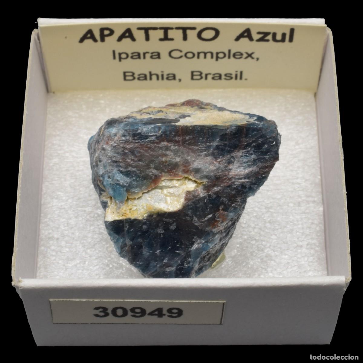 Coleccionismo de minerales: APATITO Azul (Ipara complex, Bahia, Brasil) #30949