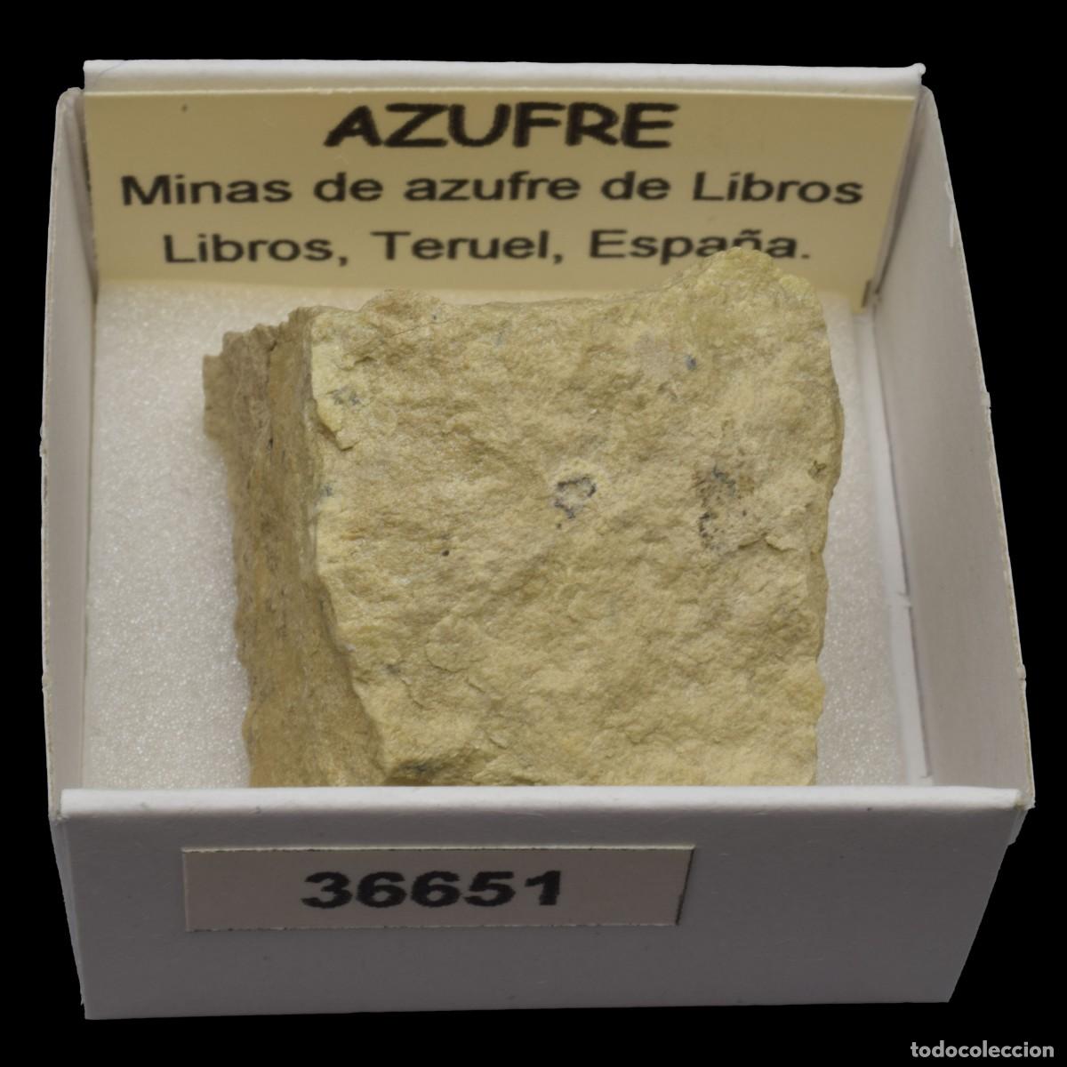 Coleccionismo de minerales: AZUFRE (Minas de azufre de Libros, Libros, Teruel, Espa&ntilde;a) #36651