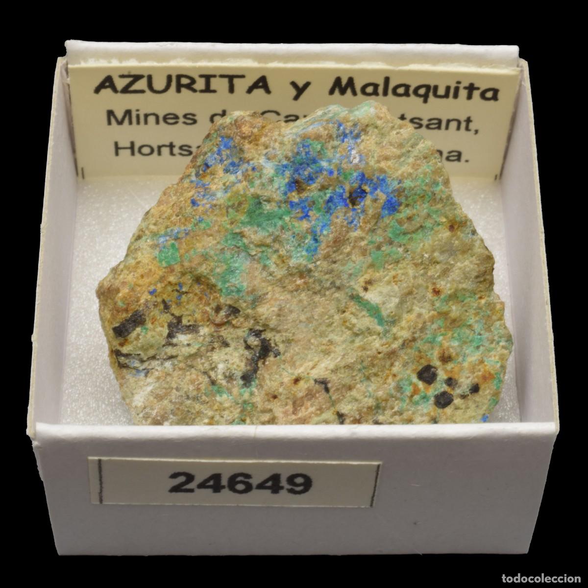 Coleccionismo de minerales: AZURITA - MALAQUITA (Mines de Can Montsant, Hortsavinya, Barcelona, Espa&ntilde;a) #24649