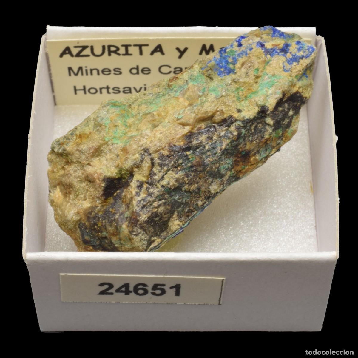 Coleccionismo de minerales: AZURITA - MALAQUITA (Mines de Can Montsant, Hortsavinya, Barcelona, Espa&ntilde;a) #24651
