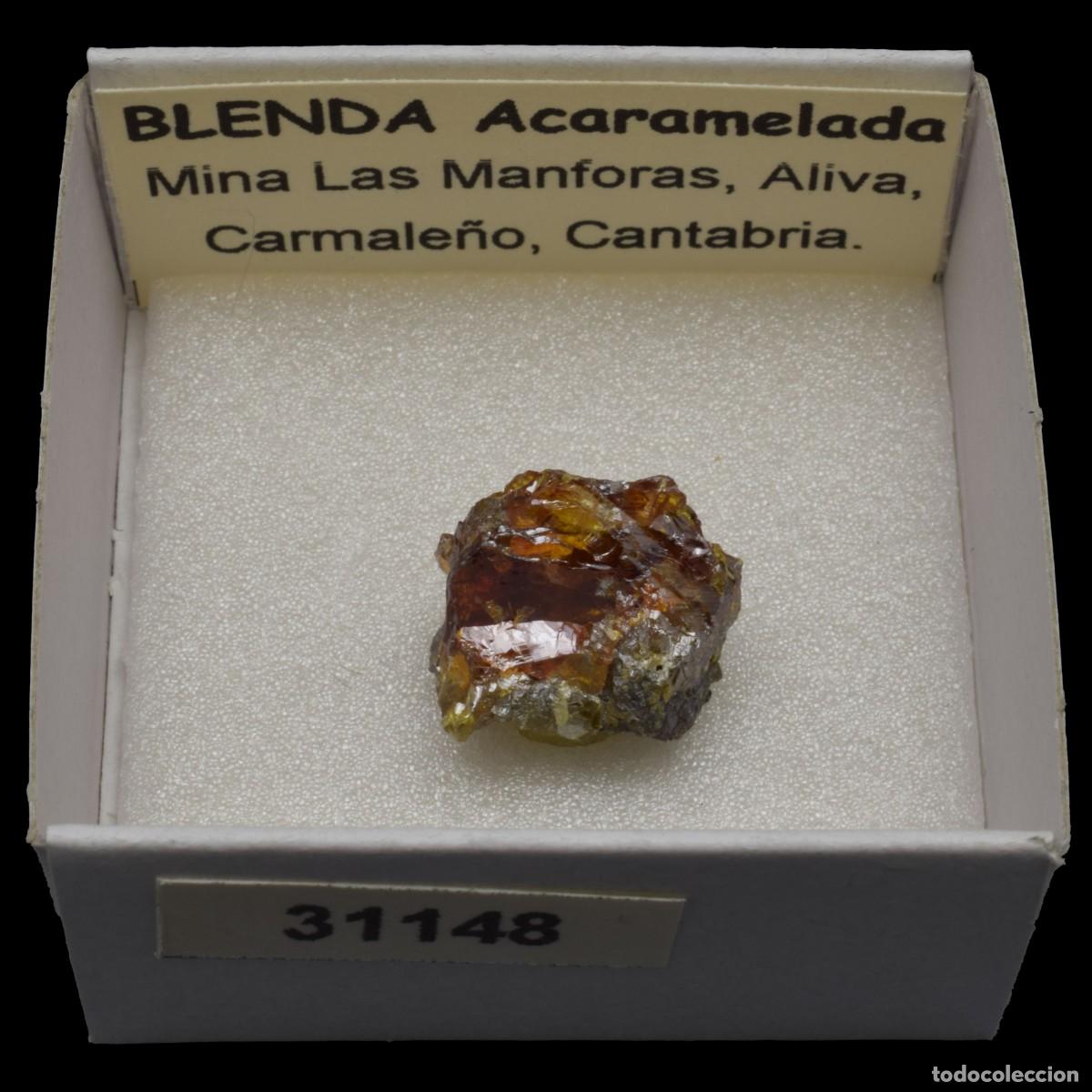 Coleccionismo de minerales: BLENDA Acaramelada (Mina Las Manforas, Aliva, Carmale&ntilde;o, Cantabria, Espa&ntilde;a) #31148