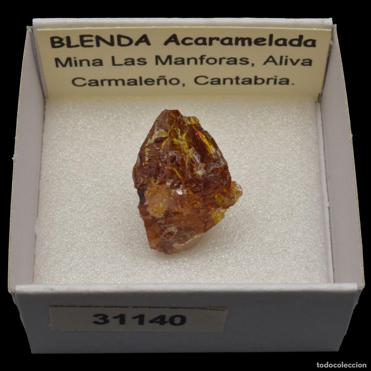 Coleccionismo de minerales: BLENDA Acaramelada (Mina Las Manforas, Aliva, Carmale&ntilde;o, Cantabria, Espa&ntilde;a) #31140
