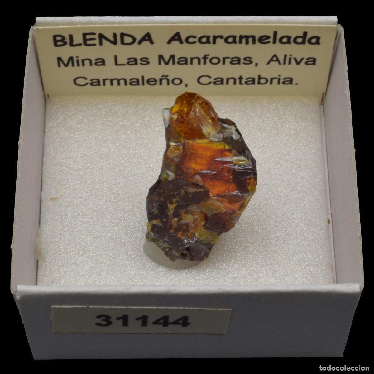 Coleccionismo de minerales: BLENDA Acaramelada (Mina Las Manforas, Aliva, Carmale&ntilde;o, Cantabria, Espa&ntilde;a) #31144