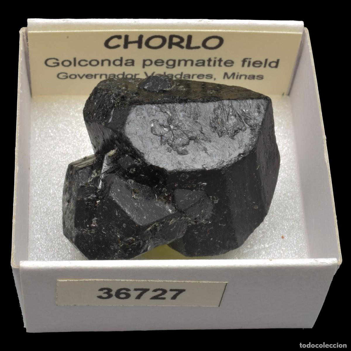Coleccionismo de minerales: CHORLO (Golconda Pegmatite field, Governador Valadares, Minas Gerais, Brasil) #36727