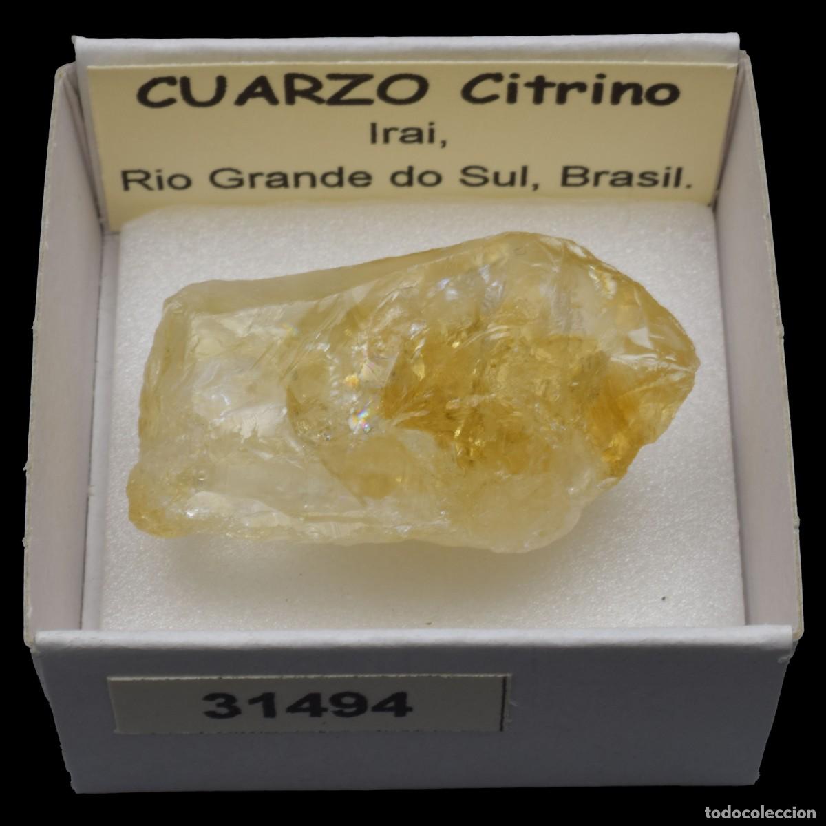 Coleccionismo de minerales: CUARZO CITRINO (Irai, Rio Grande do Sul, Brasil) #31494