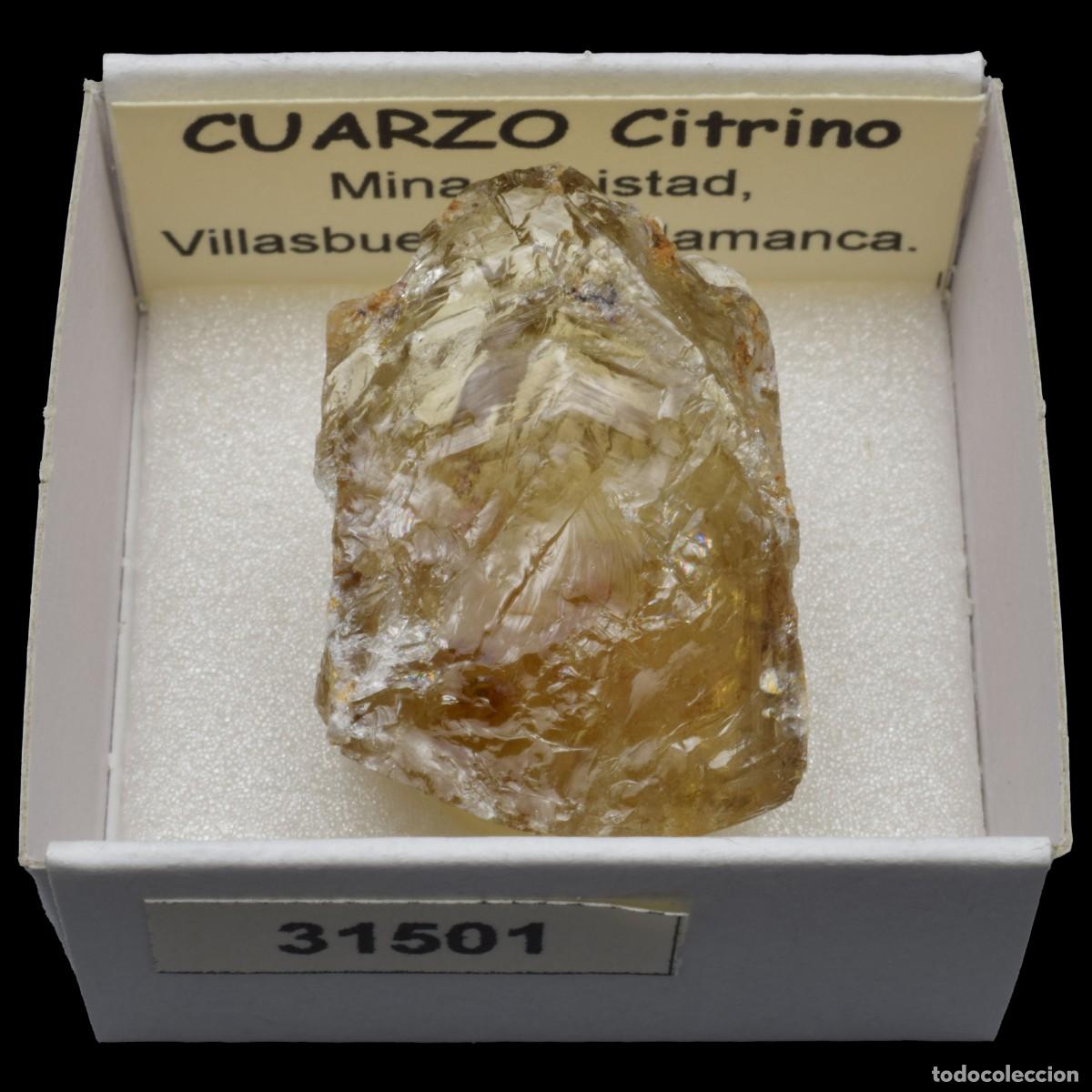Coleccionismo de minerales: CUARZO CITRINO (Mina Amistad, Villasbuenas, Salamanca, Espa&ntilde;a) #31501