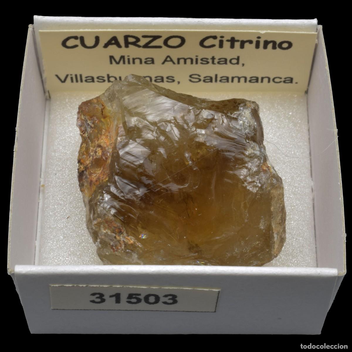Coleccionismo de minerales: CUARZO CITRINO (Mina Amistad, Villasbuenas, Salamanca, Espa&ntilde;a) #31503
