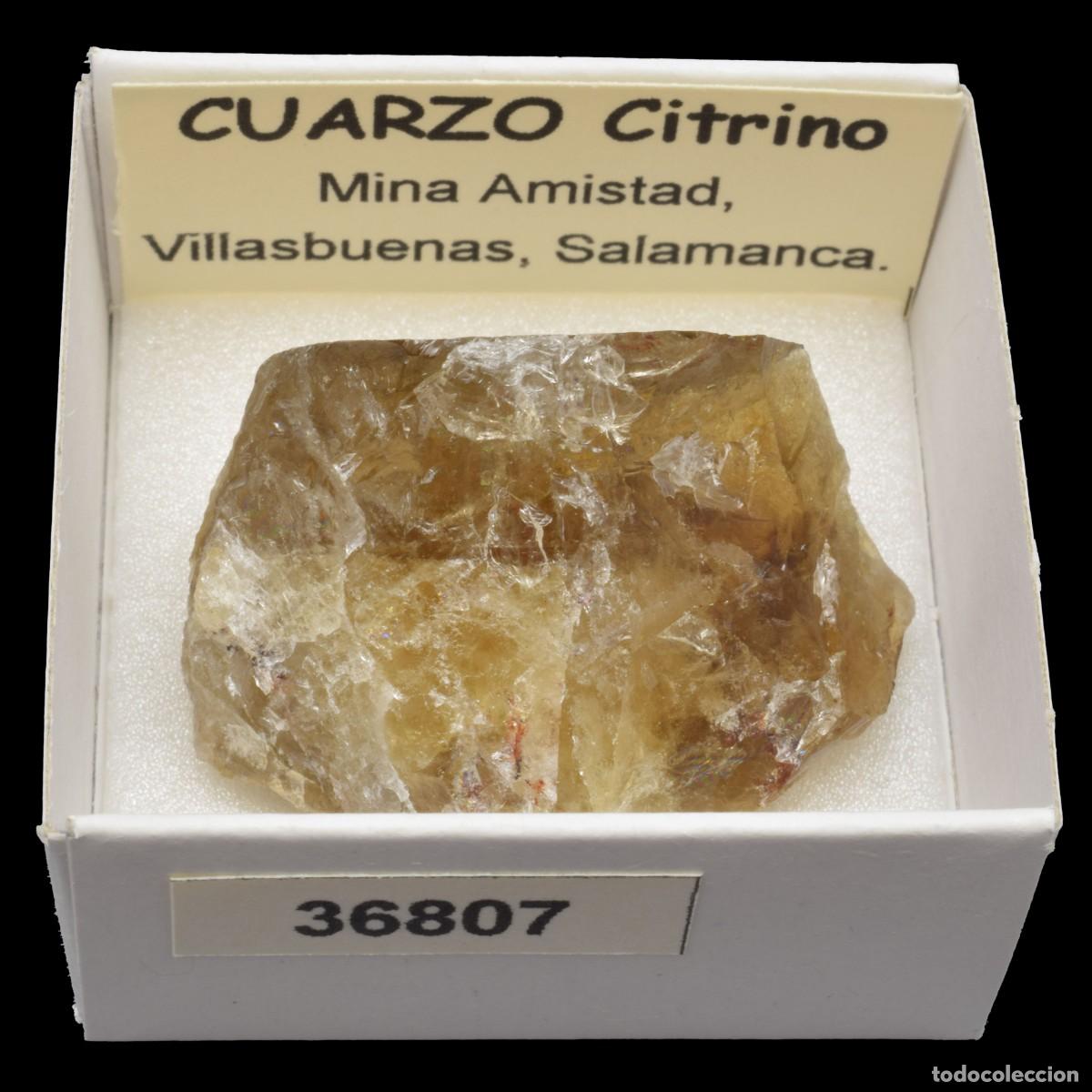Coleccionismo de minerales: CUARZO CITRINO (Mina Amistad, Villasbuenas, Salamanca, Espa&ntilde;a) #36807
