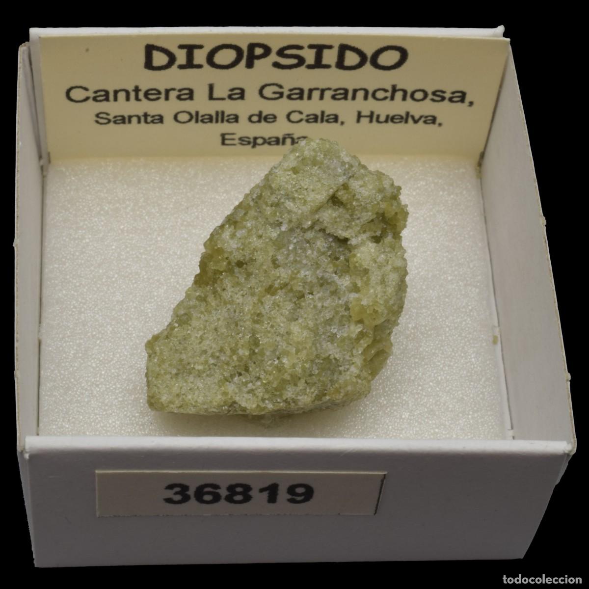 Coleccionismo de minerales: DIOPSIDO (Cantera La Garranchosa, Santa Olalla de Cala, Huelva, Espa&ntilde;a) #36819