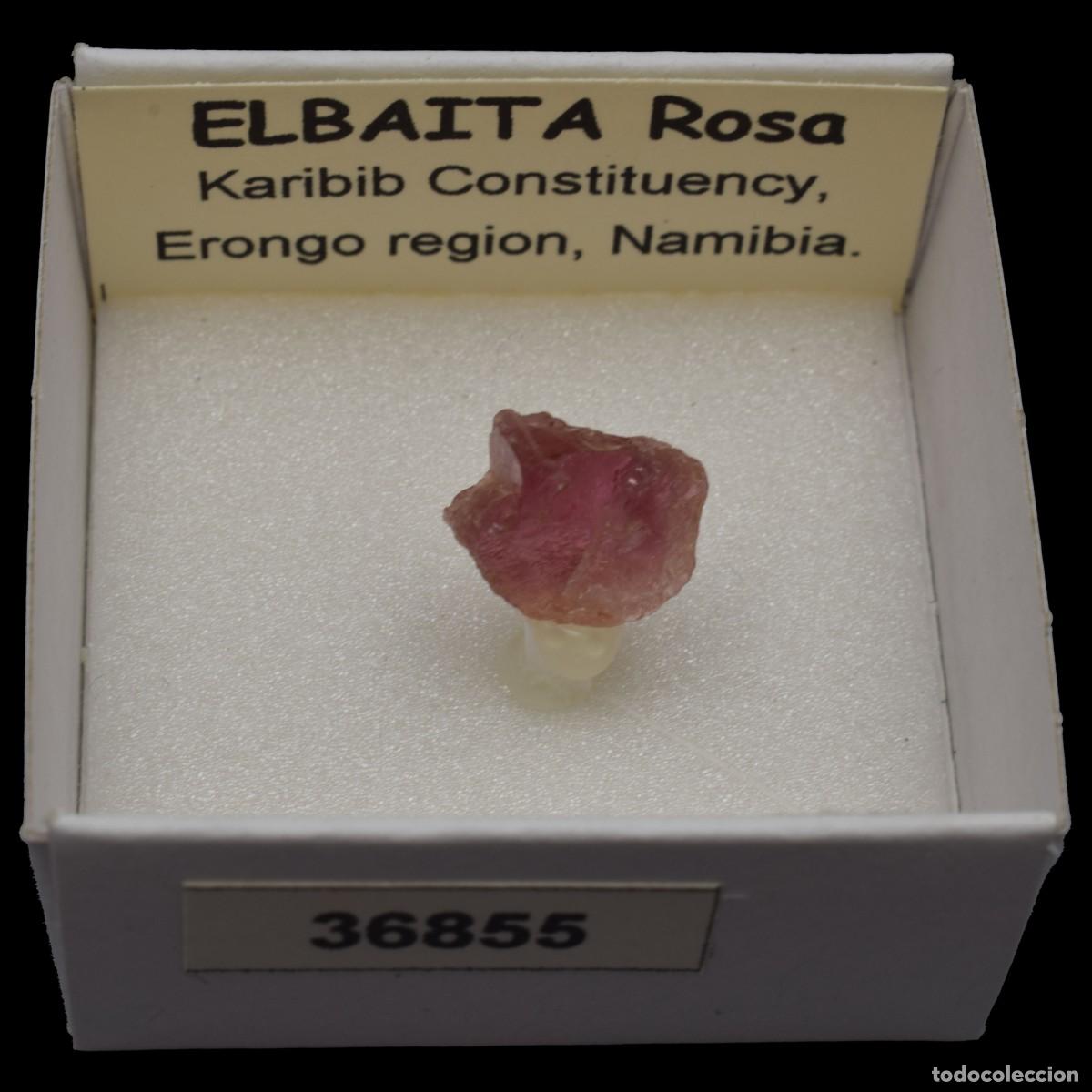 Coleccionismo de minerales: ELBAITA Rosa (Karibib Constituency, Erongo reg., Namibia) #36855