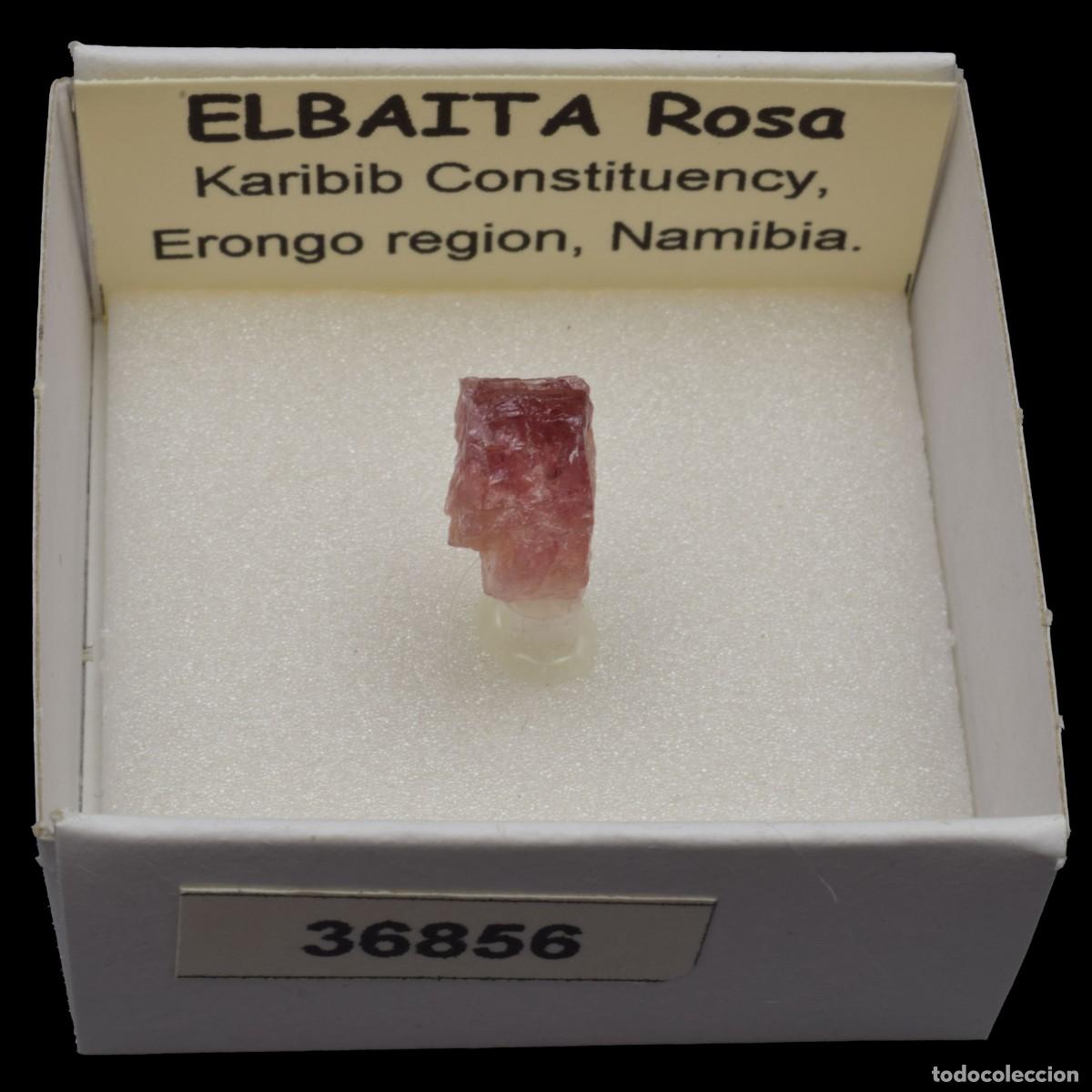 Coleccionismo de minerales: ELBAITA Rosa (Karibib Constituency, Erongo reg., Namibia) #36856