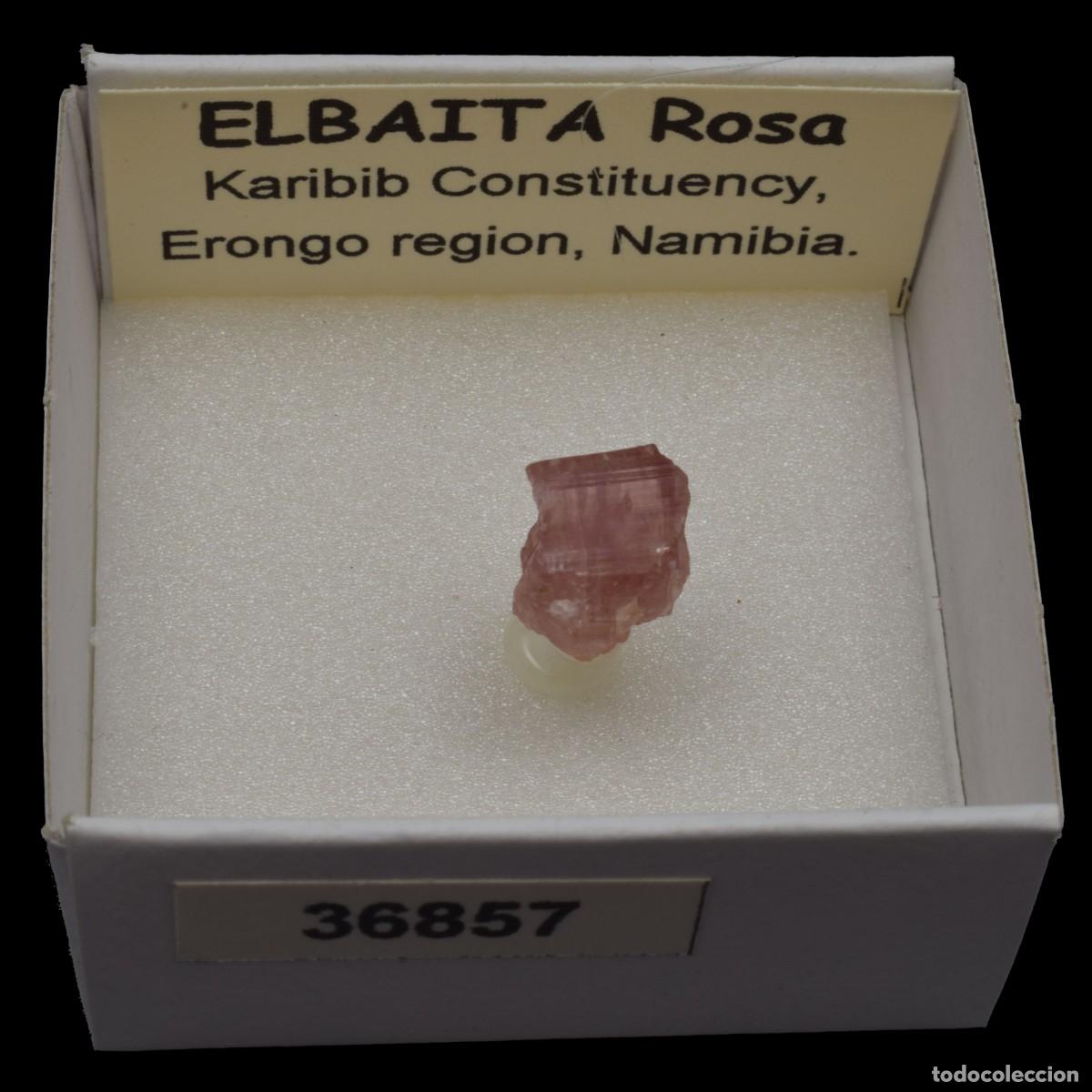 Coleccionismo de minerales: ELBAITA Rosa (Karibib Constituency, Erongo reg., Namibia) #36857