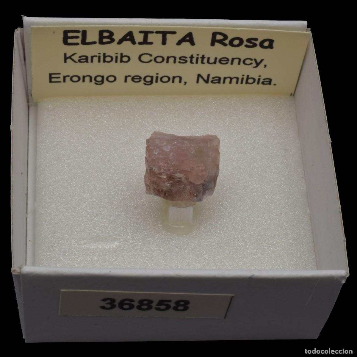 Coleccionismo de minerales: ELBAITA Rosa (Karibib Constituency, Erongo reg., Namibia) #36858