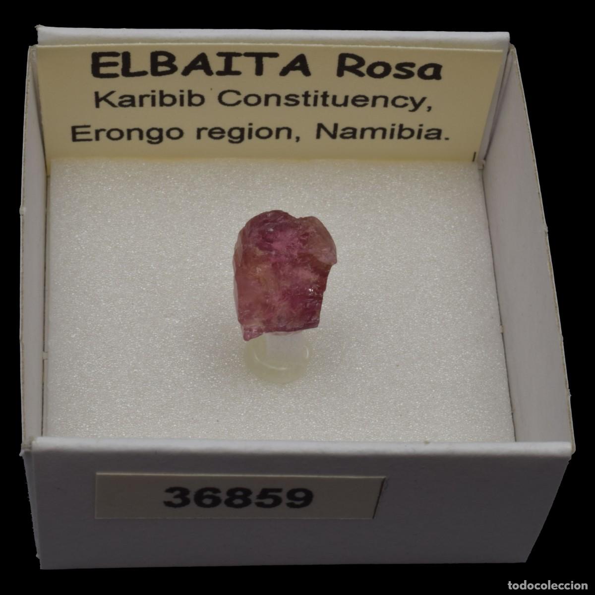 Coleccionismo de minerales: ELBAITA Rosa (Karibib Constituency, Erongo reg., Namibia) #36859