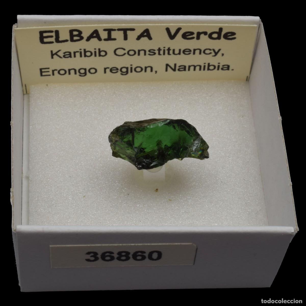 Coleccionismo de minerales: ELBAITA Verde (Karibib Constituency, Erongo reg., Namibia) #36860