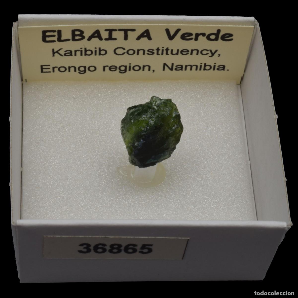 Coleccionismo de minerales: ELBAITA Verde (Karibib Constituency, Erongo reg., Namibia) #36865