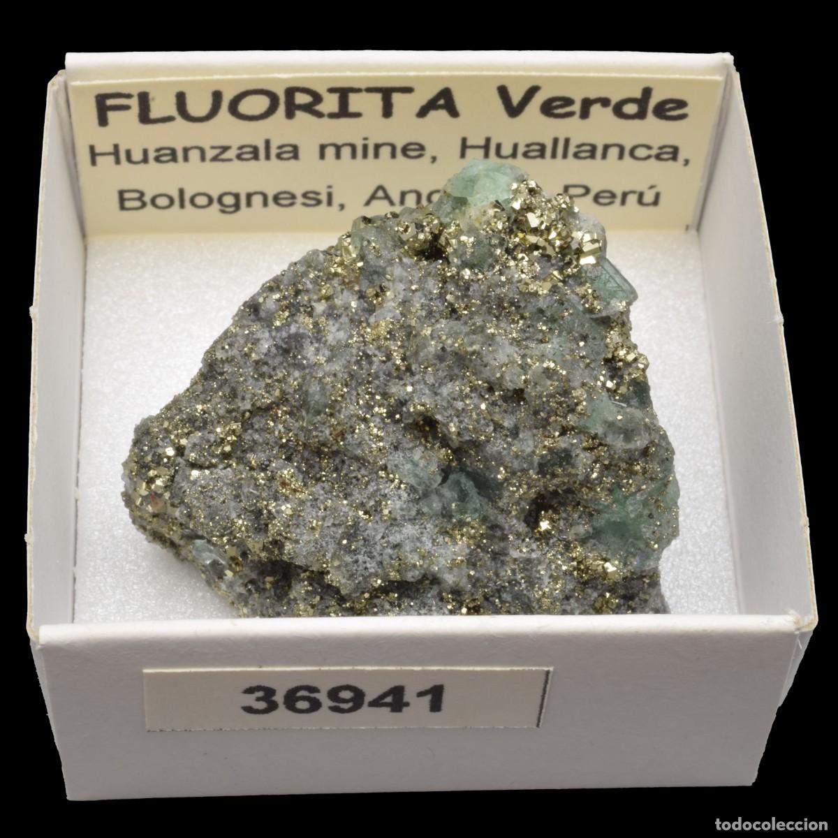 Coleccionismo de minerales: FLUORITA VERDE (Huanzala mine, Huallanca, Bolognesi, Ancash, Peru) #36941
