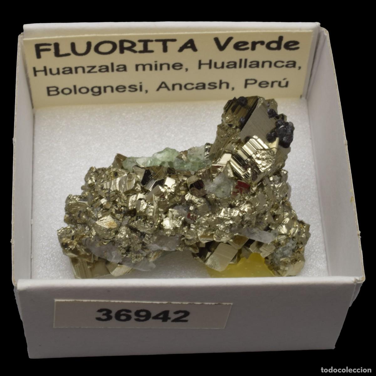 Coleccionismo de minerales: FLUORITA VERDE (Huanzala mine, Huallanca, Bolognesi, Ancash, Peru) #36942