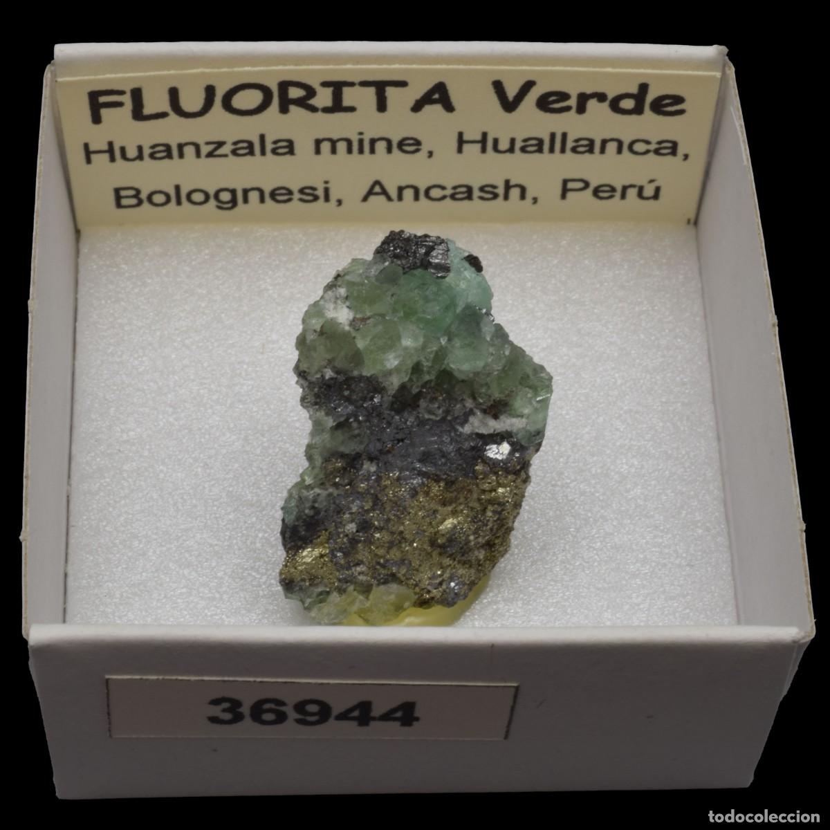 Coleccionismo de minerales: FLUORITA VERDE (Huanzala mine, Huallanca, Bolognesi, Ancash, Peru) #36944