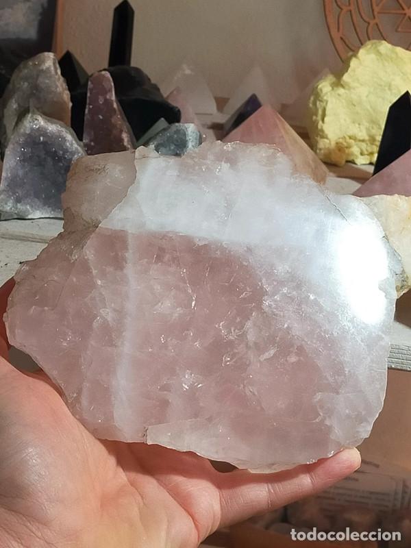 Coleccionismo de minerales: Bella lastra in Quarzo Rosa